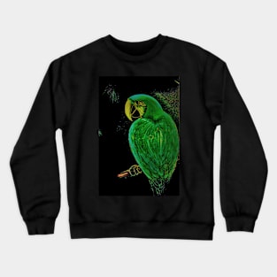 EMERALD GREEN MACAW Crewneck Sweatshirt